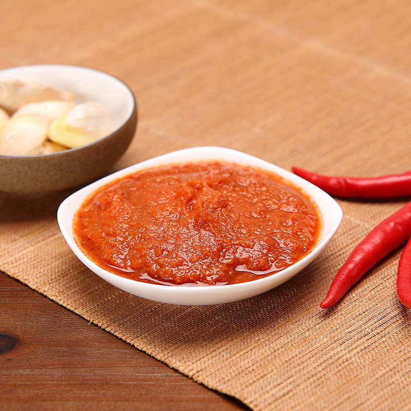 沙县小吃调料辣椒酱蒜香蒜味辣酱火锅拌面拌饭酱净重24斤送洗碗布
