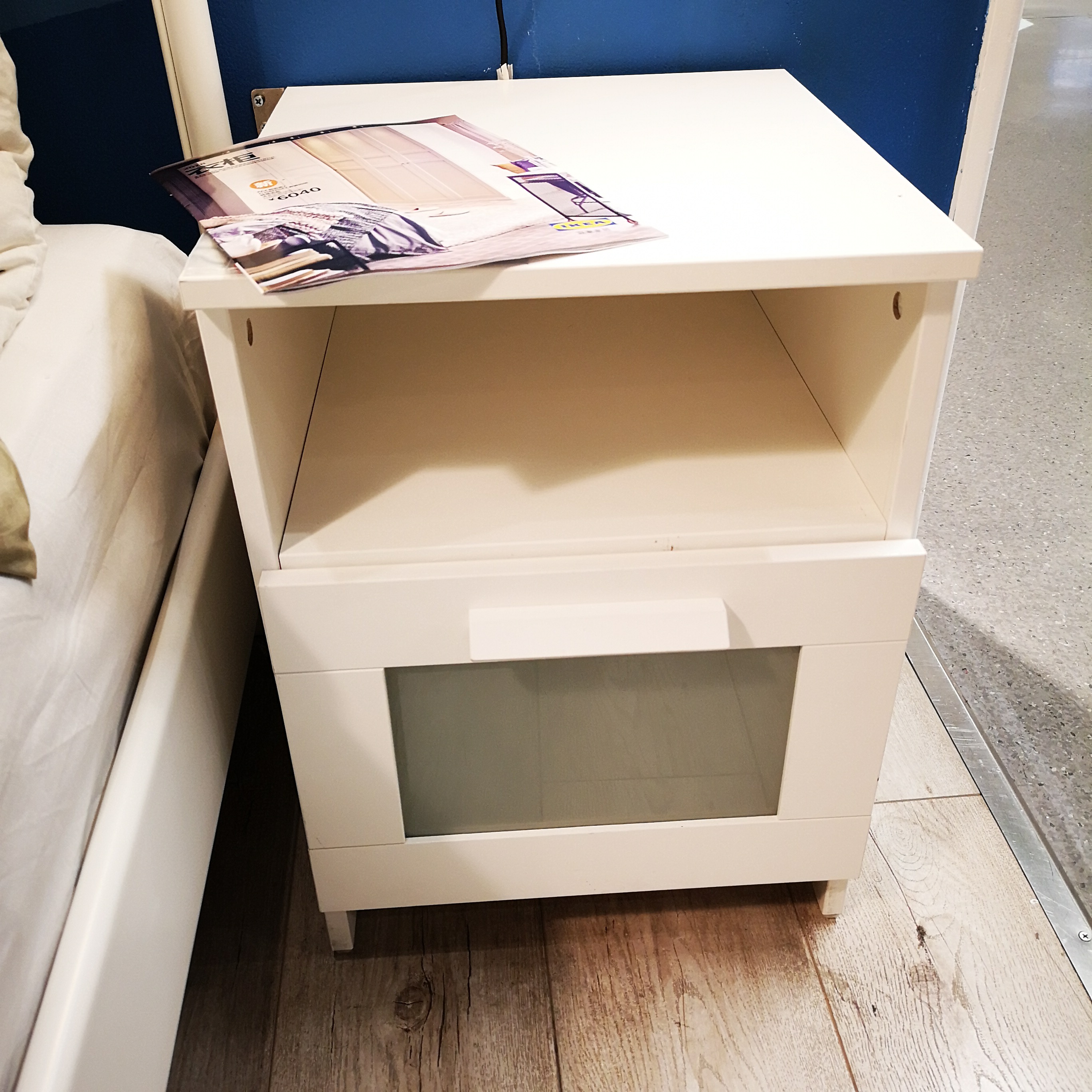 ikea宜家百灵床头边桌抽屉家居国内代购床头柜