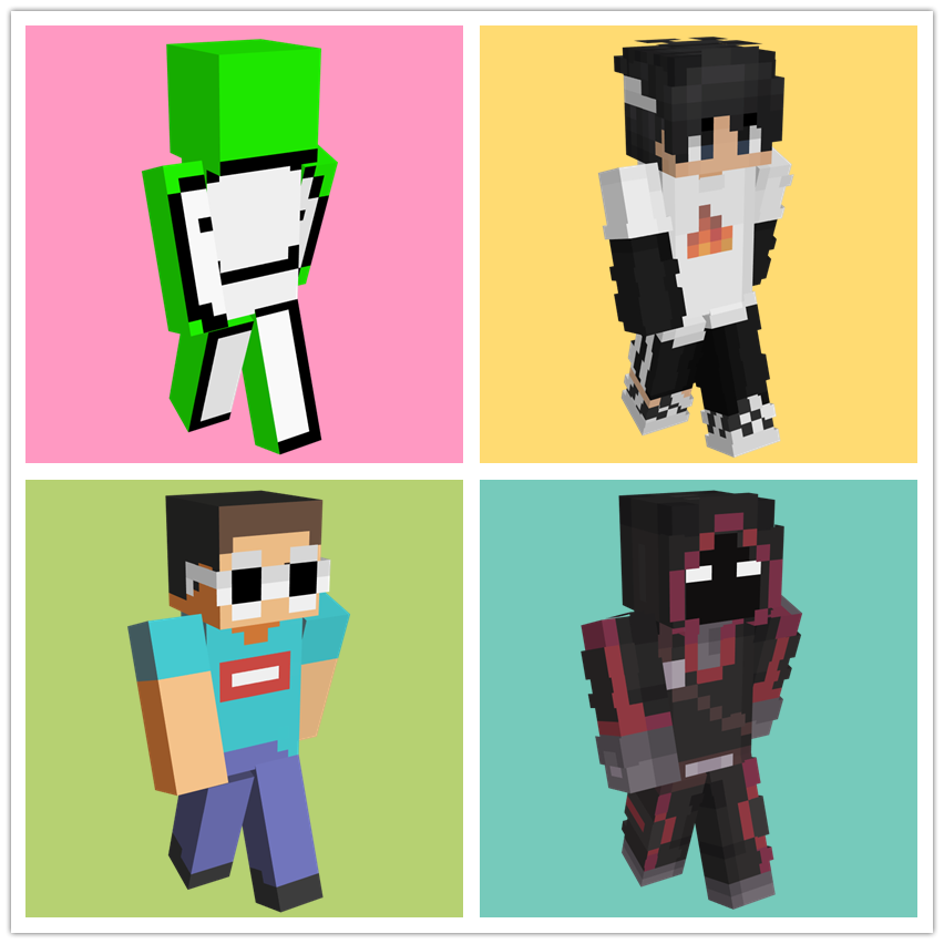 我 世界史蒂夫可动小人苦力怕 实体303 立体纸模型手工玩具摆件 - 痕