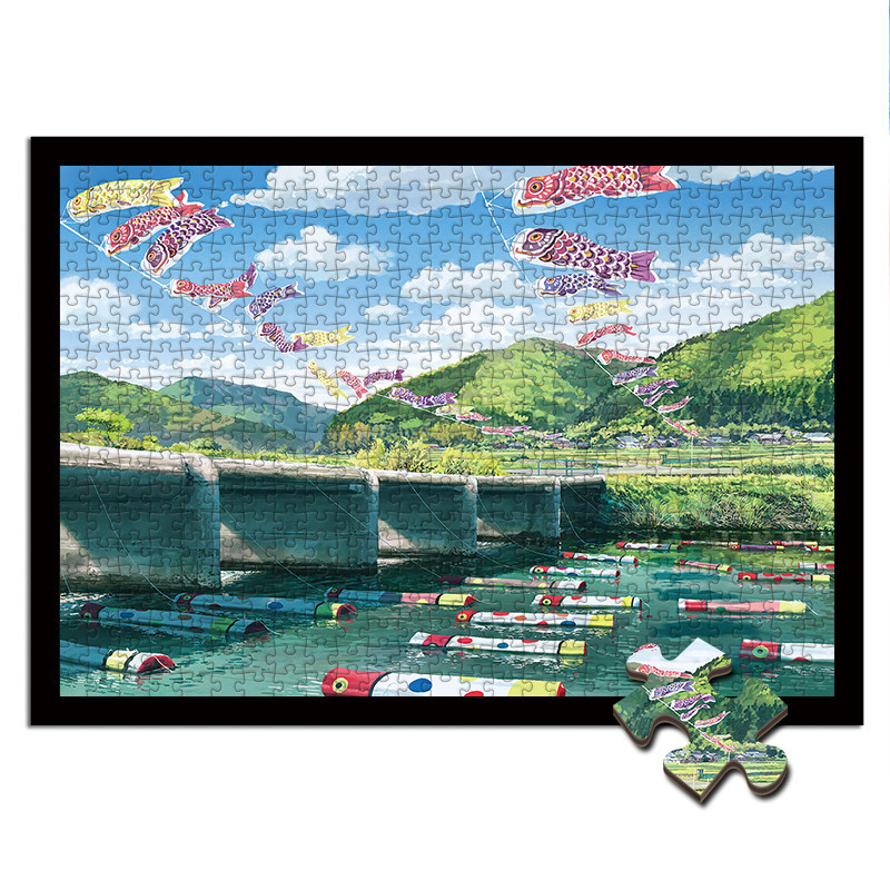 拼图木制1000片成年大型解压玩具日本风景画超难拼图