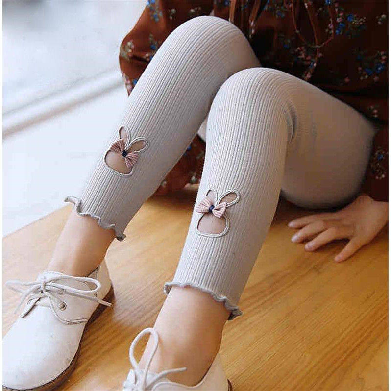 女童可爱裤子儿童七分宝宝打底单裤外穿小童裤子