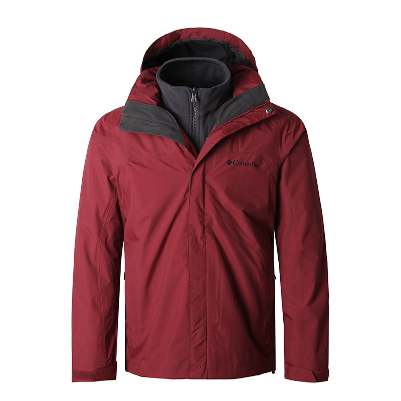 Columbia/哥伦比亚户外男防水保暖抓绒三合一休闲服WE7211