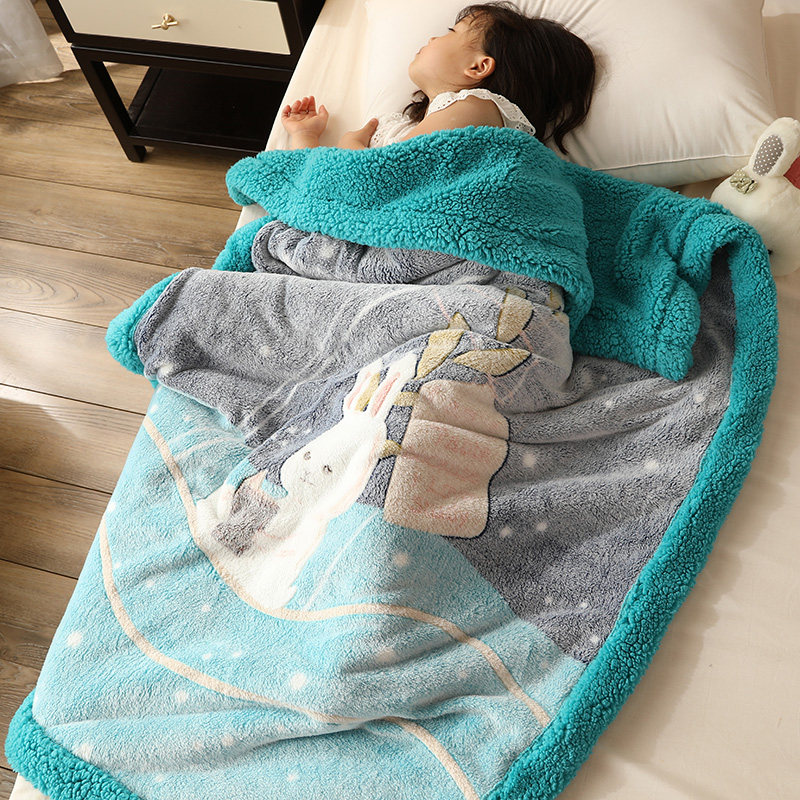 儿童毛毯幼儿园午睡被子宝宝新生婴儿夏季盖毯休闲毯