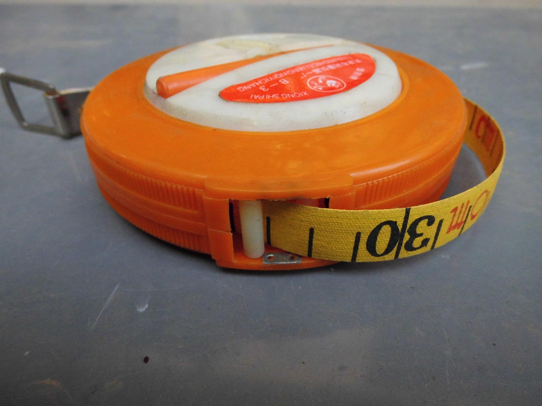 卷尺库存怀旧10m15m20m布尺塑壳布卷尺老货皮尺雄狮卷尺