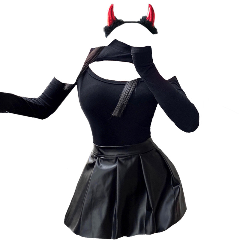 性感女式日本情调小恶魔日系连体衣睡衣内衣制服睡衣