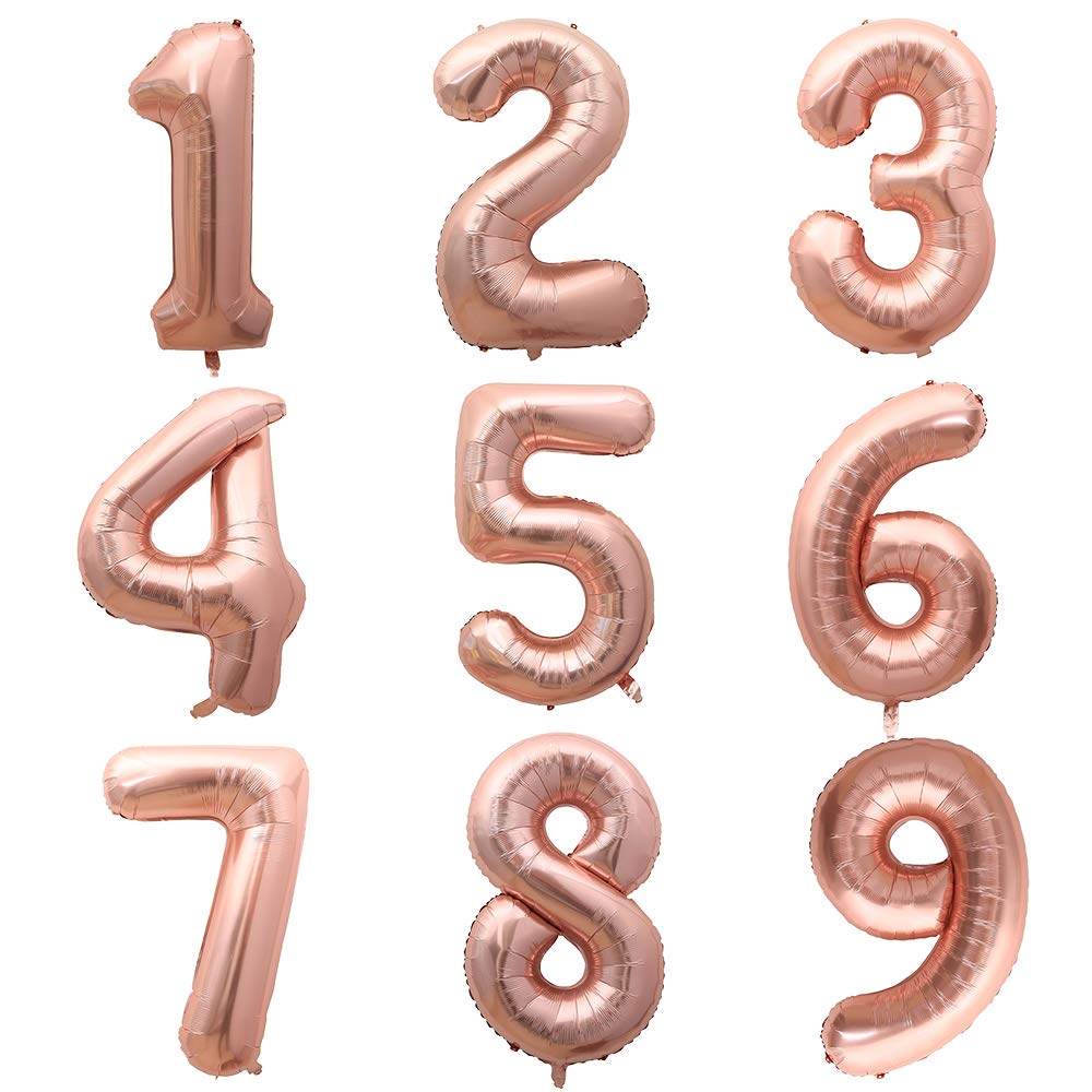 生日布置32寸大号年龄数字铝膜气球0123456789男女生气球