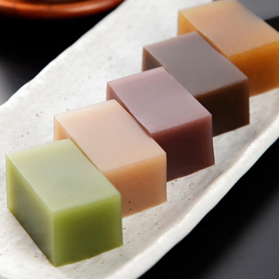 吃eat 各地特产 日本进口零食杉本屋什锦味羊羹/三色羊羹9枚入/360g