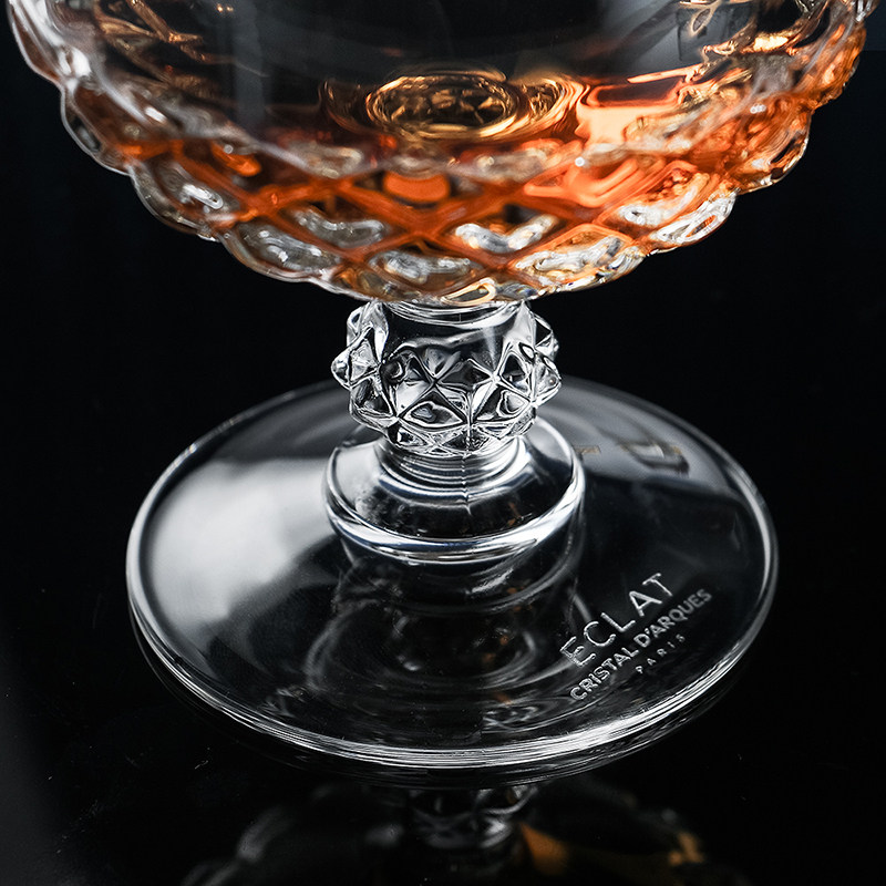 酒杯进口cda白兰地xo洋酒家用矮脚水晶玻璃异形