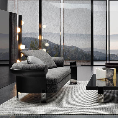 家用degas德加意式极简现代轻奢别墅户型设计师三人组合布艺沙发