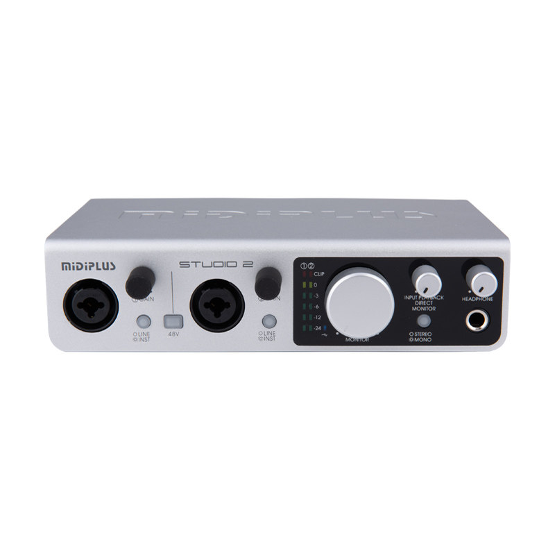 midiplusstudio2外置声卡套装电脑手机录音唱歌直播全民k歌迷笛