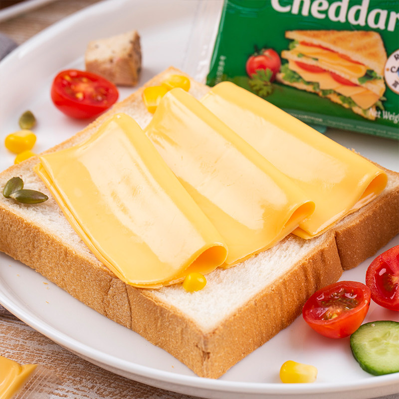 法国进口总统再制干酪200g早餐三明治起司车达芝士新