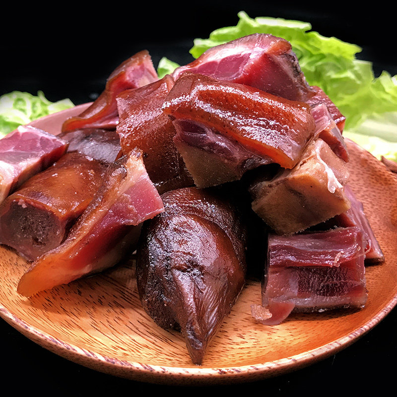 川味猪脚贵州腊肉特产农家自制烟熏猪蹄四川腊