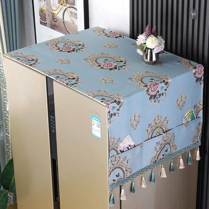 盖布防尘开门冰箱罩双盖巾单开门顶布冰柜保护万能盖巾