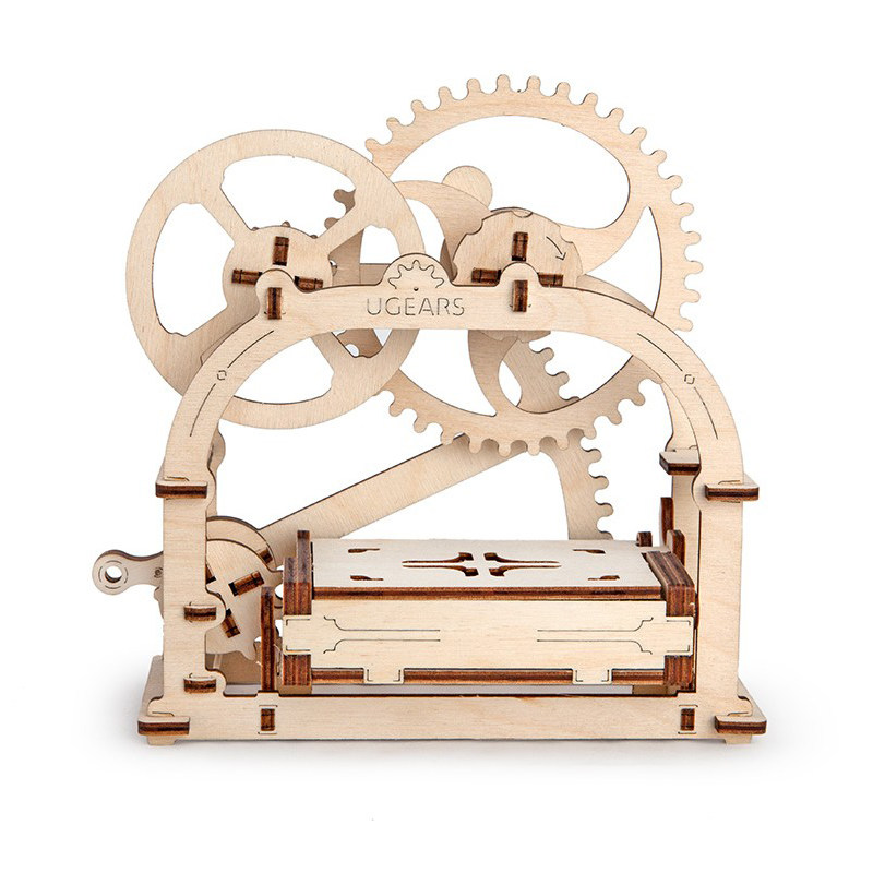 乌克兰ugears木质机械传动模型拼装玩具diy名片盒创意创意