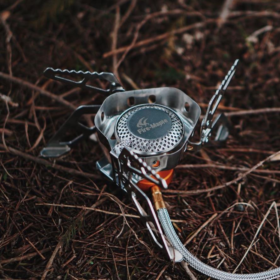 火枫户外野火分体气炉1-2人野营防风炉炊具套锅野餐便携炉头套装