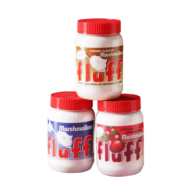 法罗罗夫液体棉花糖进口草莓拉丝雪花牛轧糖奶枣糖果