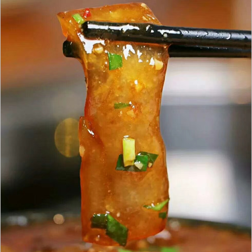 莲藕藕粉火锅厨师师娘烙粉粉皮农家土特产特色菜莲藕