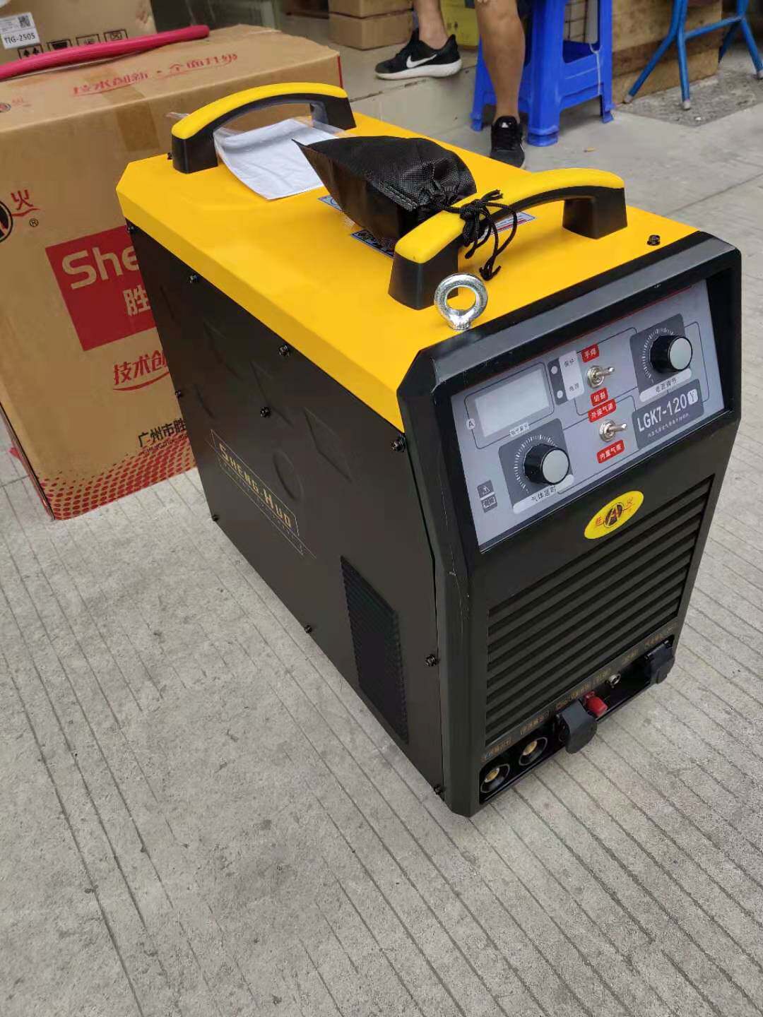 广州胜火焊机lgk120空气等离子切割机内置气泵ac380v其他电焊