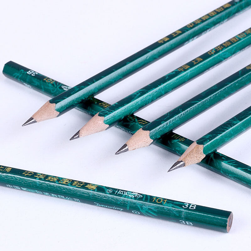 铅笔中华华牌绘图小学生写字儿童hb2b3b4b5b6b素描美术铅笔