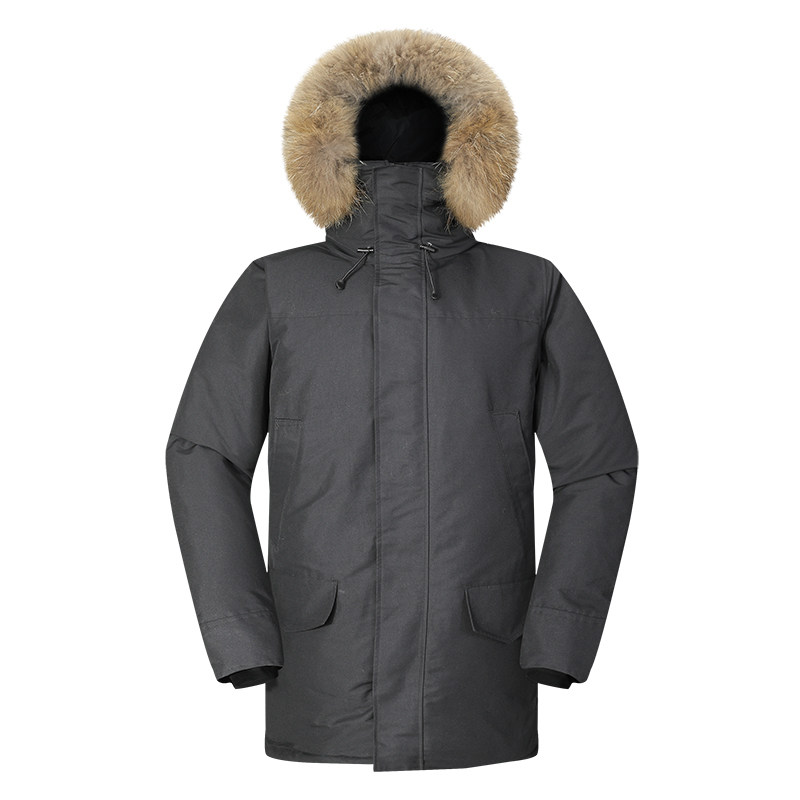 羽绒服天石秋冬男款雪山防寒服长款加厚东北鹅绒羽绒衣