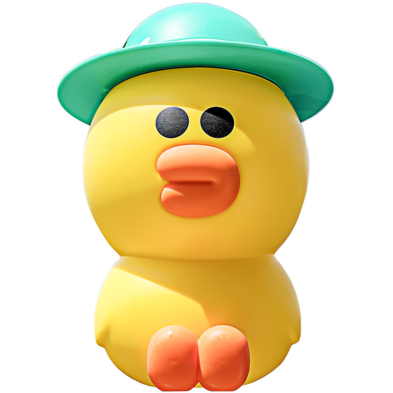 莎莉可爱吸管水杯卡通小黄鸭杯子儿童喝水小鸭子吸管杯