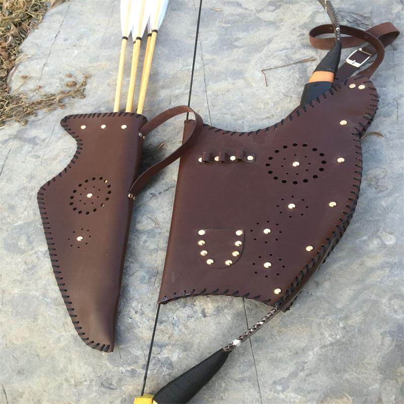 弓箭射击弓囊箭囊弓包箭包真牛牛皮弓袋箭袋飞镖