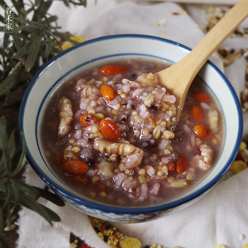谷禾家出品 核桃枸杞红米护眼养生粥原料120g电脑学生上班族包邮