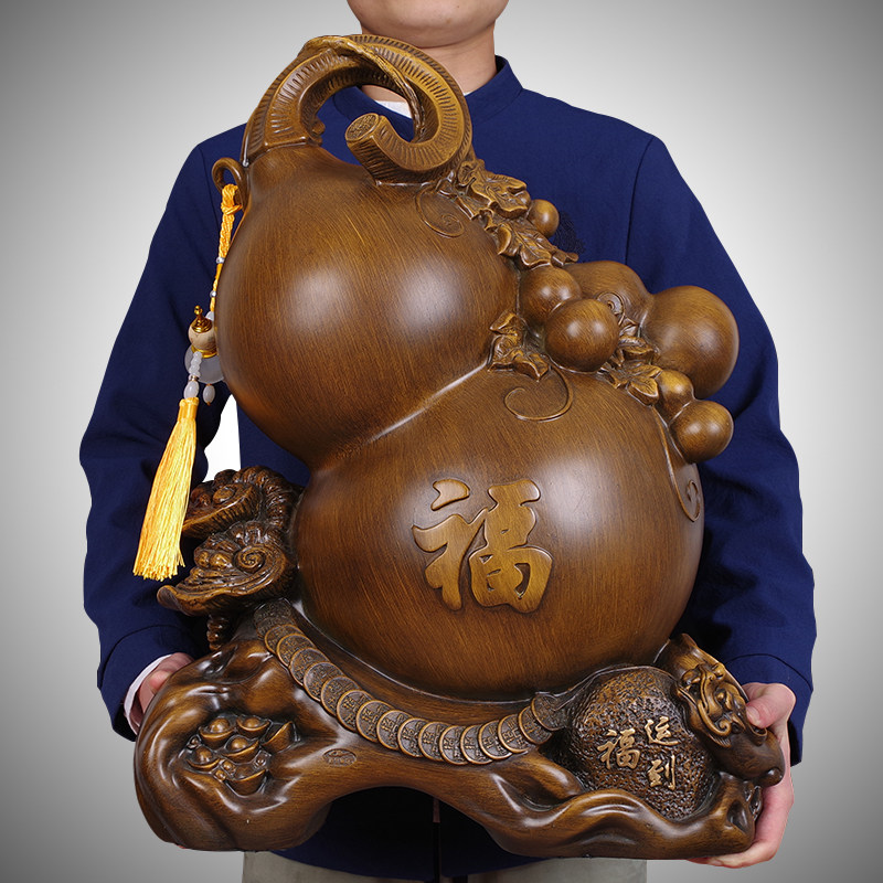 招财开光光福禄葫芦工艺品摆件聚财风水家居家居装饰摆件