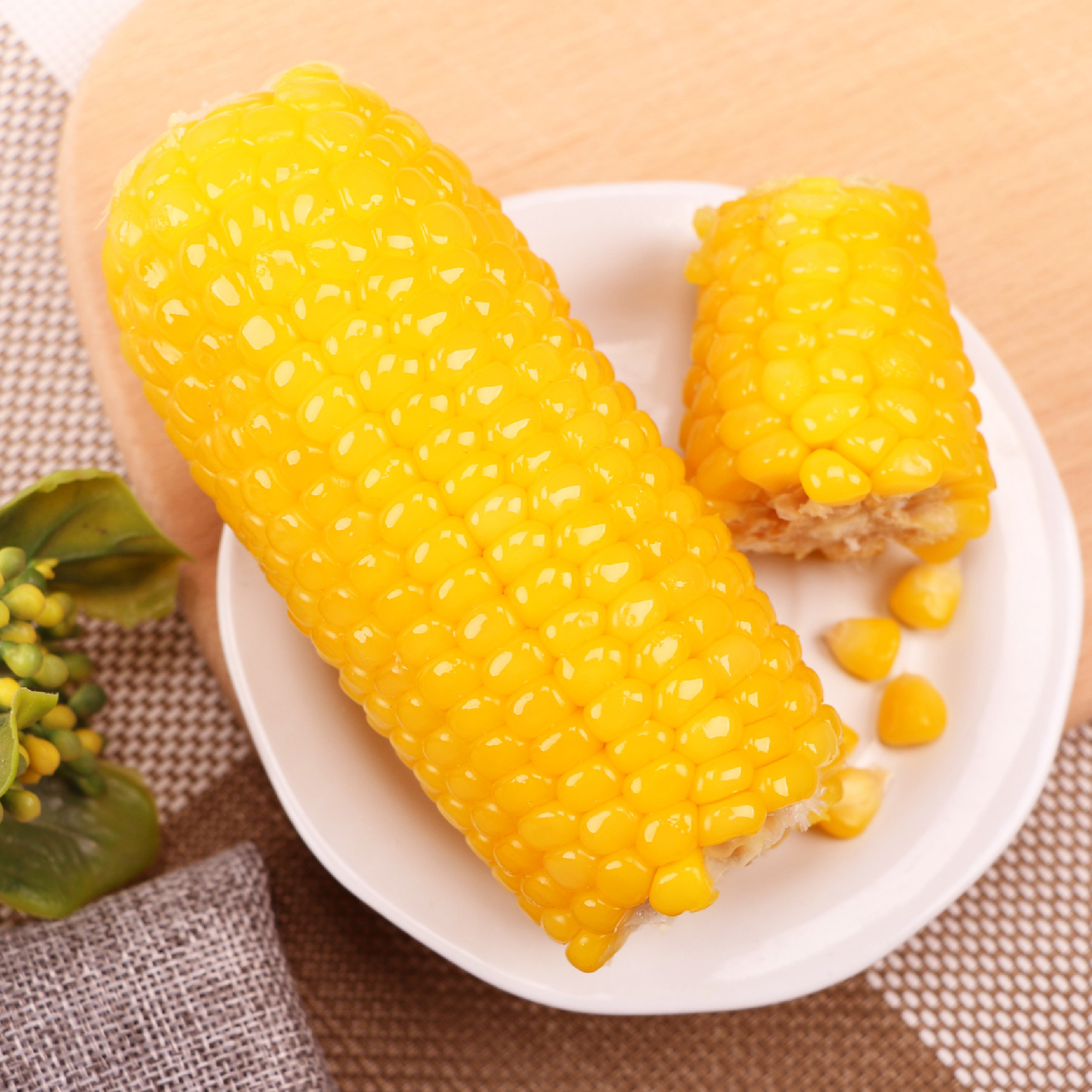 玉米新鲜黄糯米一箱早餐真空糯米禾久有机黄玉米玉米