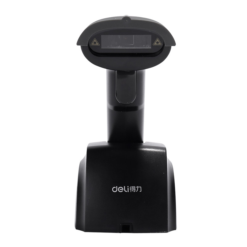 得力14951w无线扫描枪 超市快递仓库扫码枪 条码枪把抢 一维激光条形