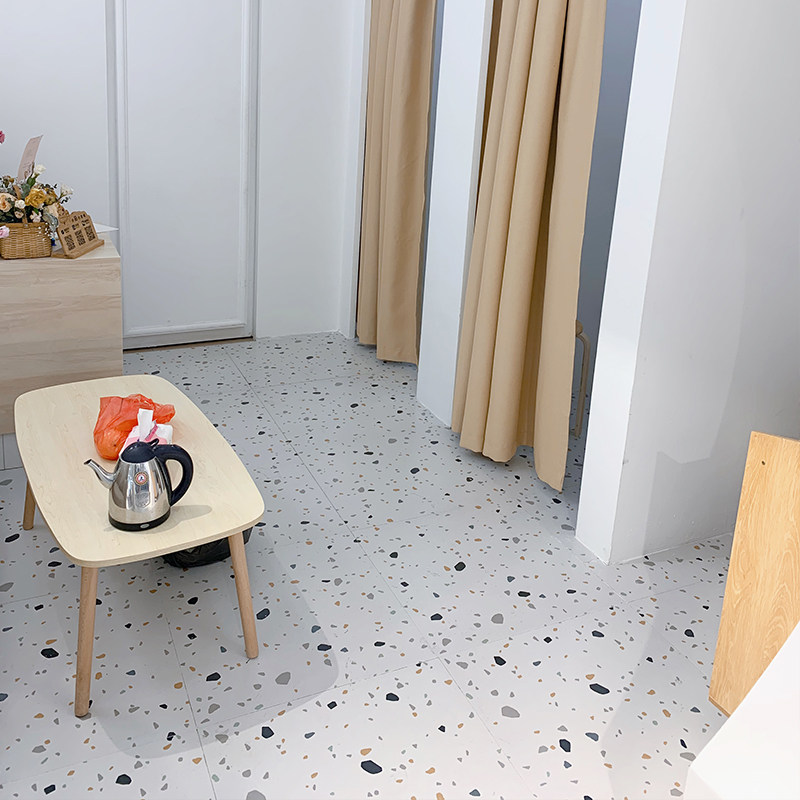 彩色水磨石600x600墙砖北欧欧风客厅餐厅地板板砖仿古砖包括文化石