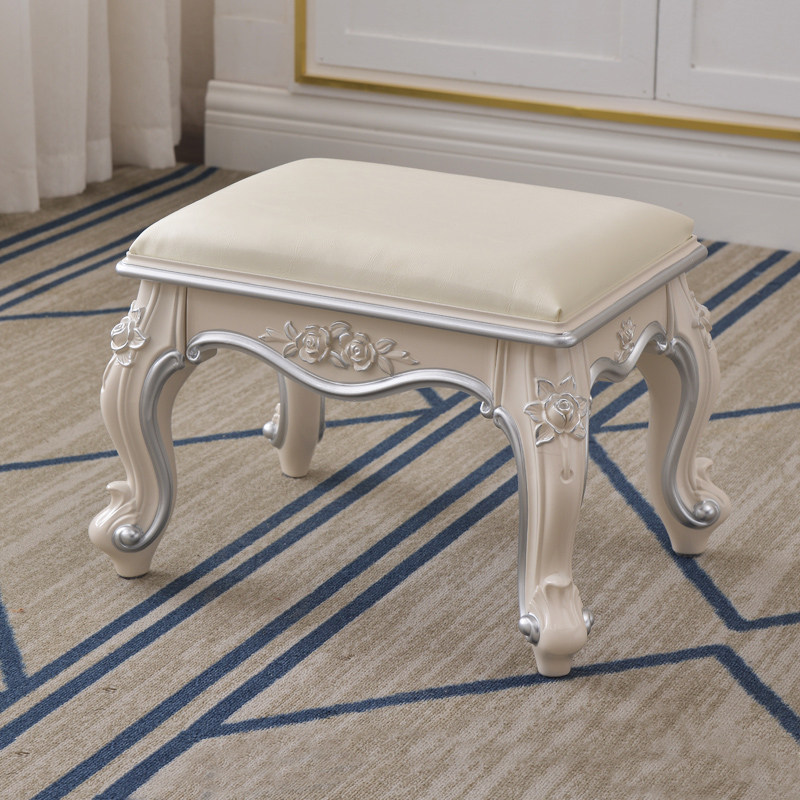 欧式奢华凳子换鞋布艺方形板凳家用坐凳沙发矮凳