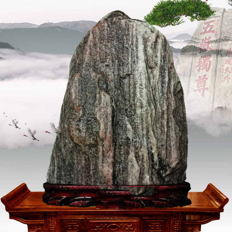 泰山石敢当原石过门自然景观山水山石补角宅镇家居风水摆件