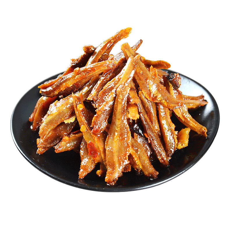 宜昌三峡特产老巴王清江野鱼小鱼仔180g泡椒香辣烧烤味即食鱼零食