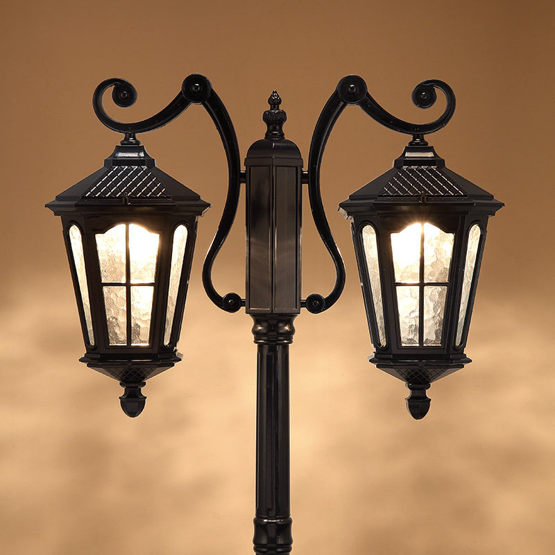 复古路灯室外欧式防水高杆别墅led户外小区景观庭院灯饰