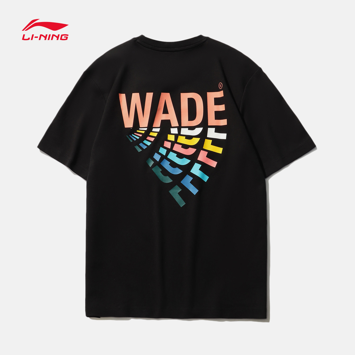 李宁短袖2021夏季新款男子韦德系列圆领透气运动t恤