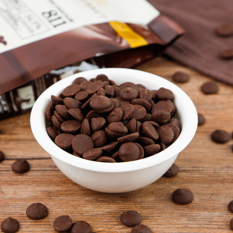 嘉利宝黑巧克力豆545比利时32白巧克粒28705黑巧克力币可可