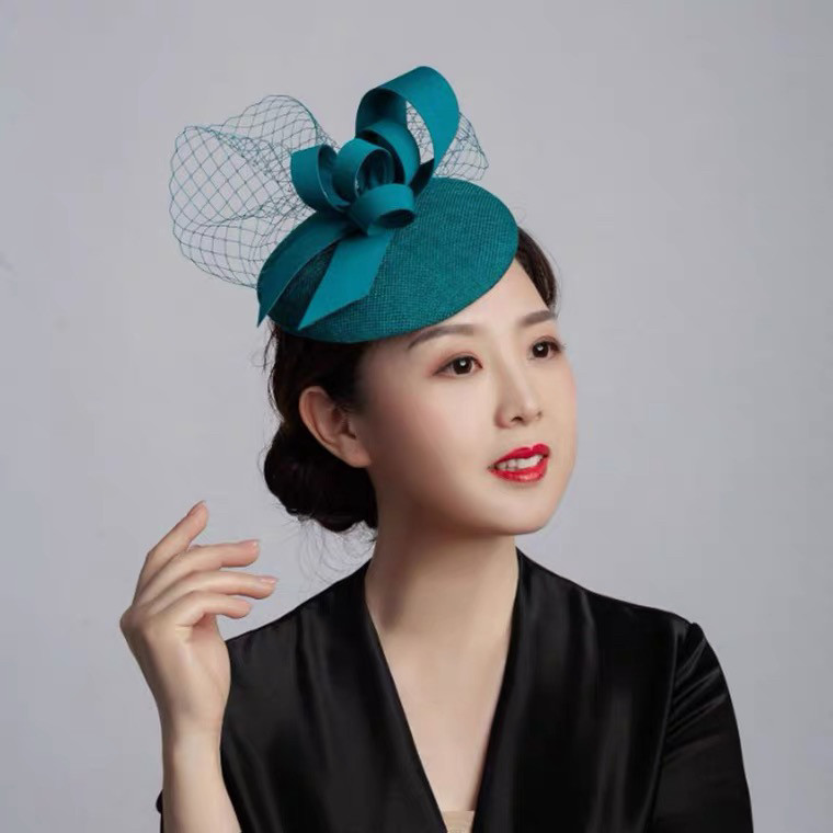 宴会派对复古网纱礼帽婚纱影楼旗袍帽子