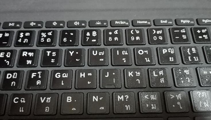 键盘泰语泰国国文字母按键贴膜笔记本台式电脑通用型笔记本键盘保护膜