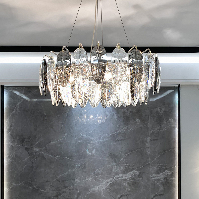 吊灯后现代轻奢水晶客厅灯简简约现代大气餐厅客厅吊灯
