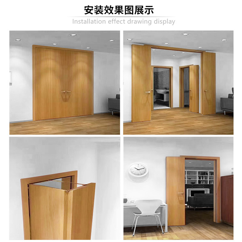 凯弗录不锈钢平开折叠五金配件房门180度多功能双折门连接暗合页