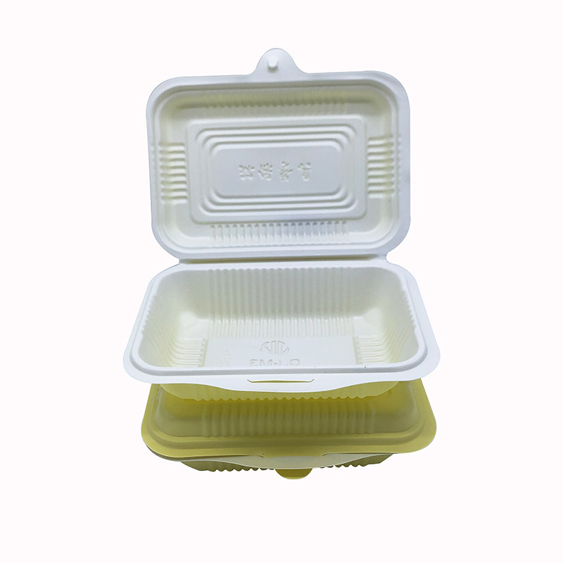 环保清杰m3米饭饭盒快餐盒打包外卖盒装1箱一次性餐盒
