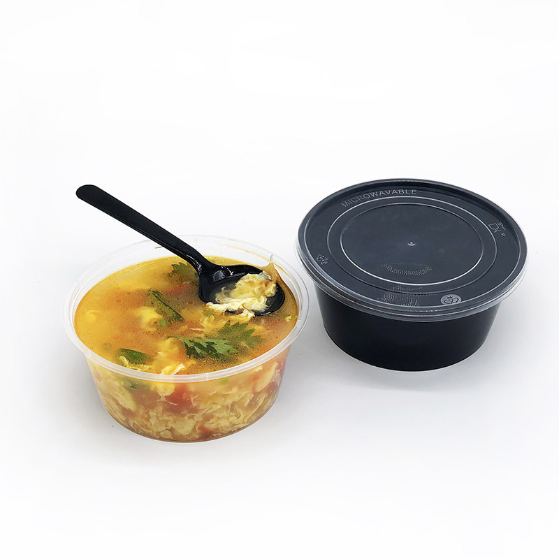 加厚200ml450ml汤碗300ml汤盒一次性打包圆形米饭一次性餐盒