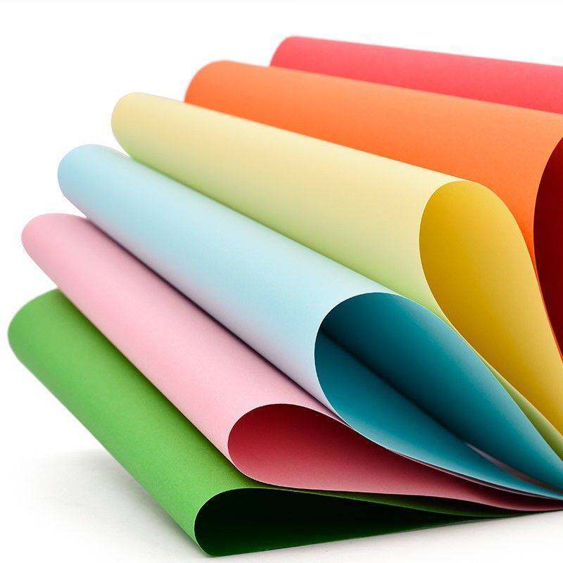 彩色复印纸万彩打印a4彩纸手工折纸剪纸100张折纸