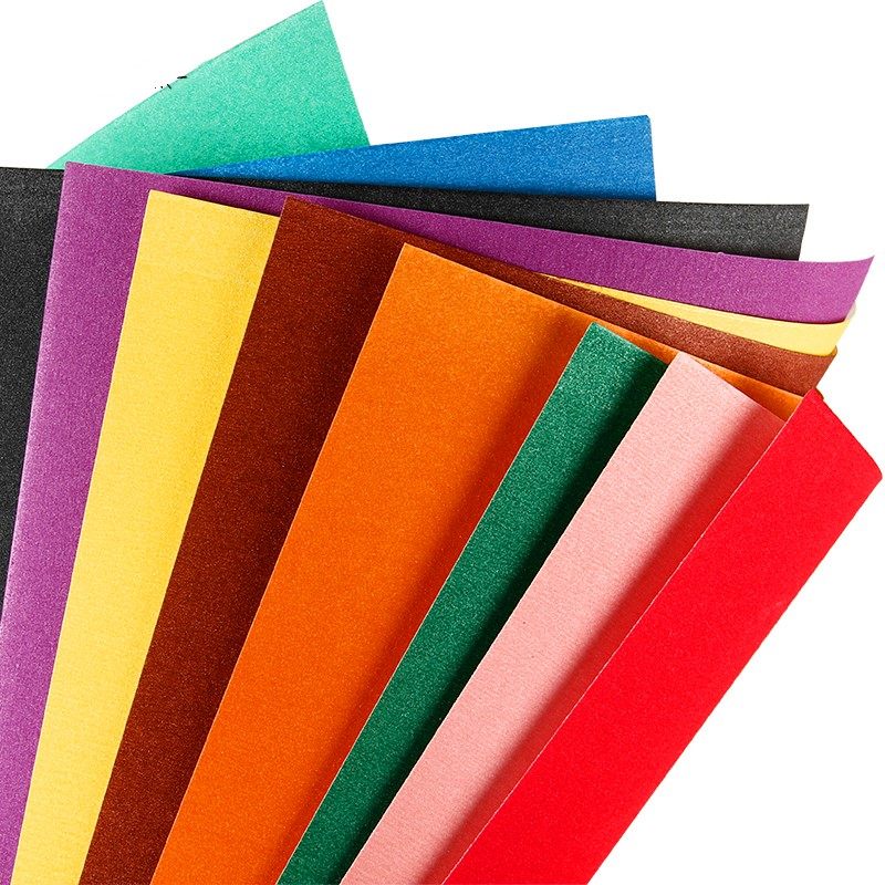 彩砂纸 8开砂画纸 手工纸 4k画儿蜡笔纸儿童彩色8k绘画纸 细砂纸