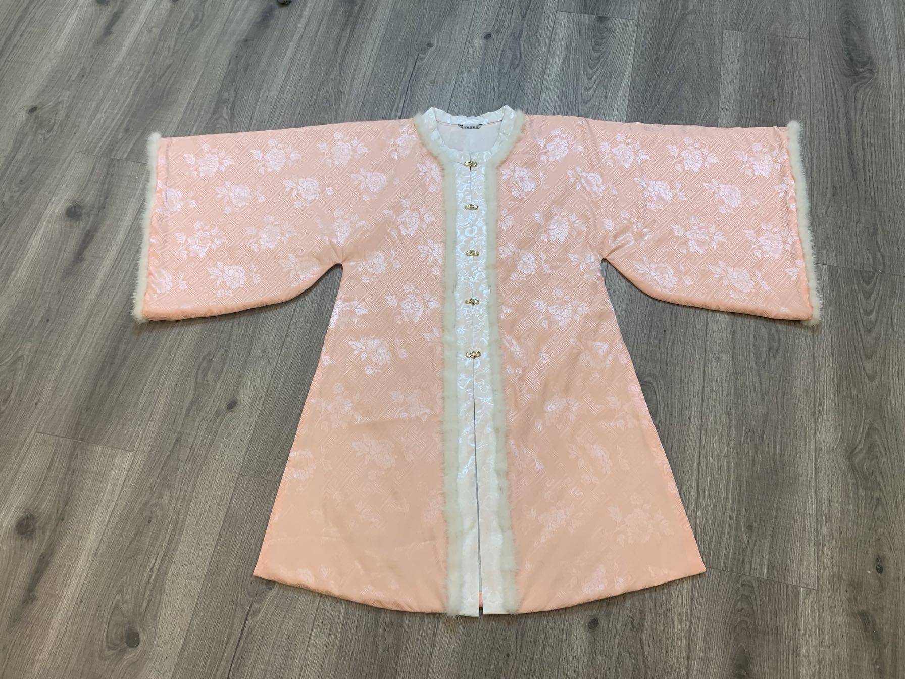 异色撞色提花暗纹仿真真丝加厚冬款汉服明制汉服