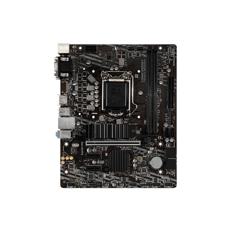 msi微星b460mpro主板支持十代cpu1040010500主板