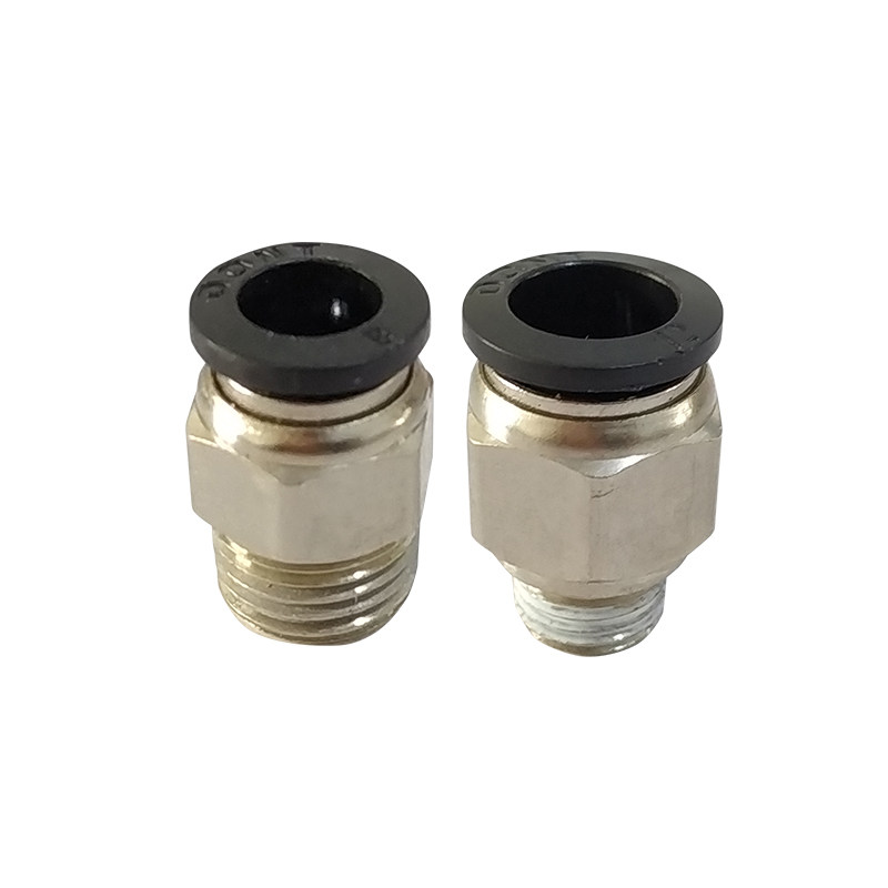 接头气动外牙快插螺纹m5直通1分牙气管管气动元件