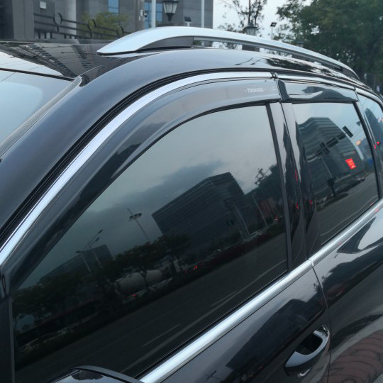 大众途锐汽车挡雨眉车窗玻璃镀铬装饰亮条专用雨眉