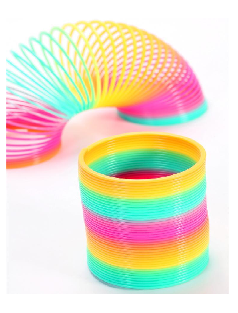 slinky彩虹怀旧童年游戏创意经典弹簧科学实验教具创意
